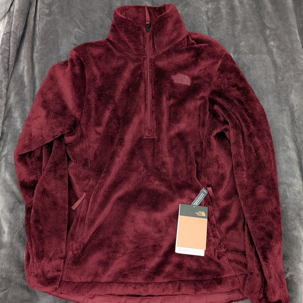 The North Face Burgundy Fleece Pullover Women's Medium NWT